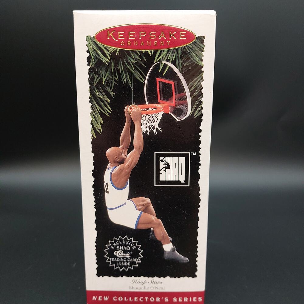 1995 Hallmark Shaq Hoop Stars Ornament Vintage NBA Basketball Gift